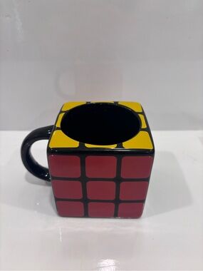Official Rubik’s Cube 3d ceramic coffee mug Paladone licensed puzzle cube mug